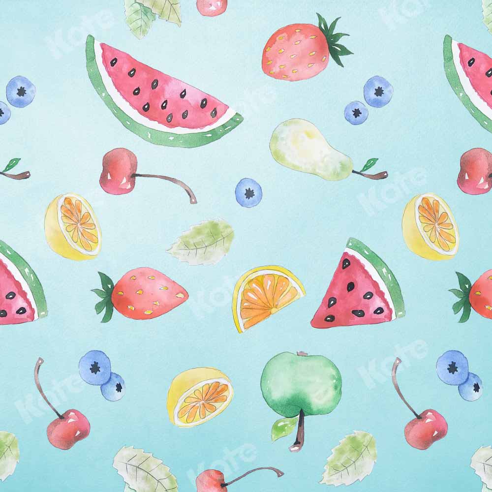 Kate Summer Fruit Birthday Party Backdrop Designed by Chain Photography - Kate Backdrop AU