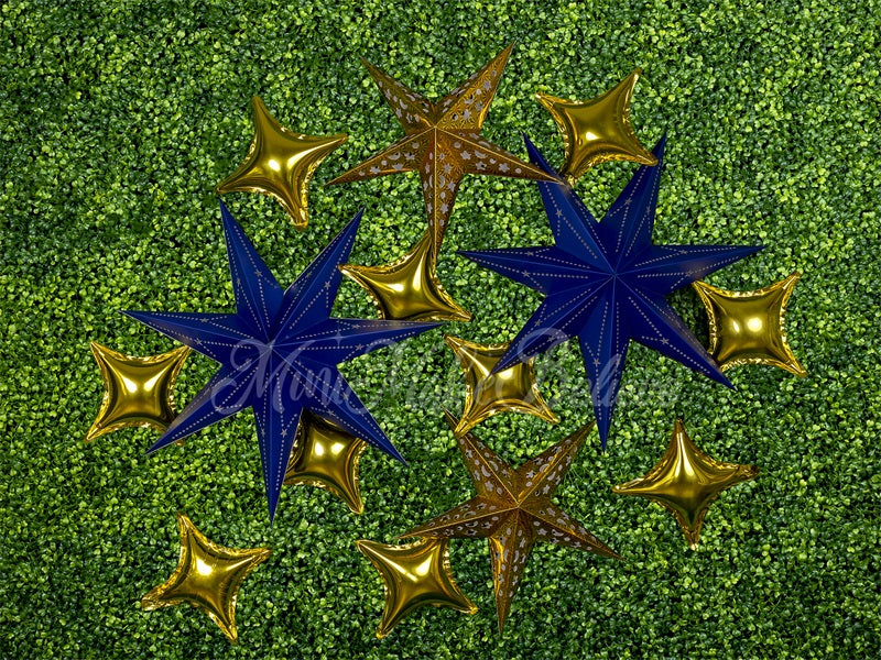 Kate Navy Gold Stars Backdrop Boy Cake Smash Designed by Mini MakeBelieve - Kate Backdrop AU