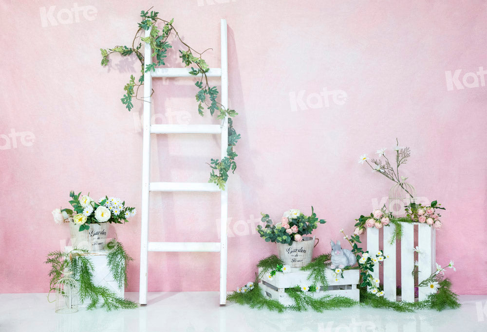 Kate Pink Spring Ladder Backdrop Designed by Emetselch - Kate Backdrop AU