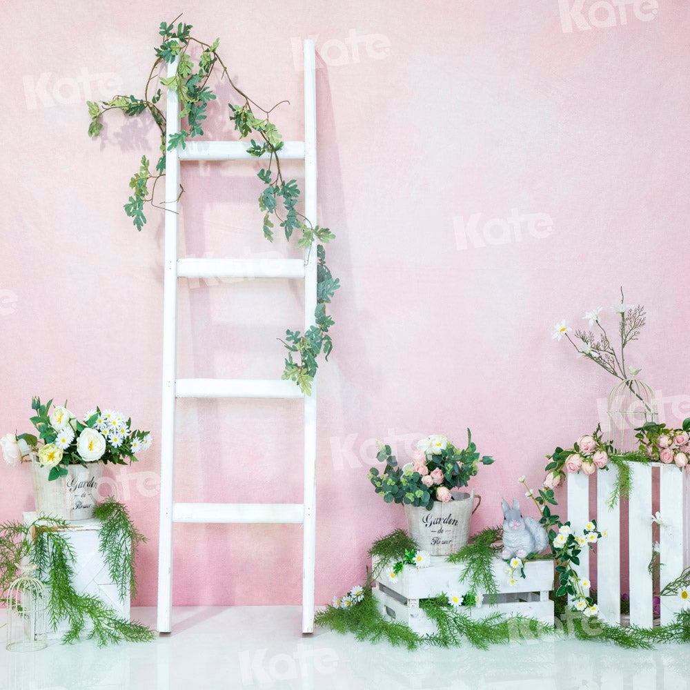Kate Pink Spring Ladder Backdrop Designed by Emetselch - Kate Backdrop AU