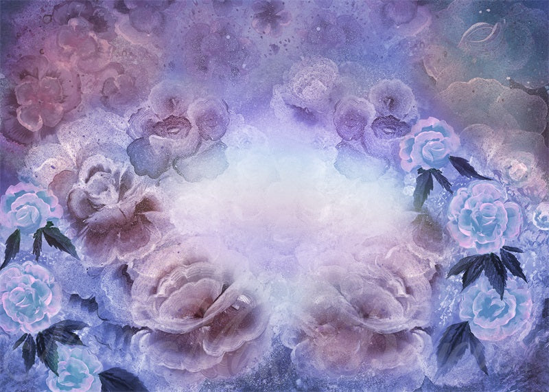 Kate Fine Art Floral Backdrop Mashup Maternity Designed by Mini MakeBelieve - Kate Backdrop AU