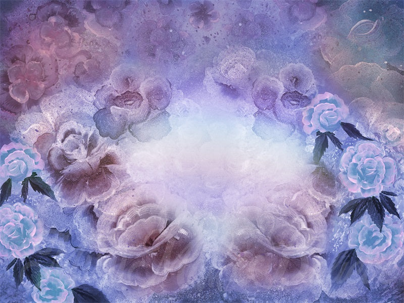 Kate Fine Art Floral Backdrop Mashup Maternity Designed by Mini MakeBelieve - Kate Backdrop AU
