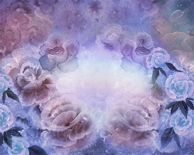 Kate Fine Art Floral Backdrop Mashup Maternity Designed by Mini MakeBelieve - Kate Backdrop AU