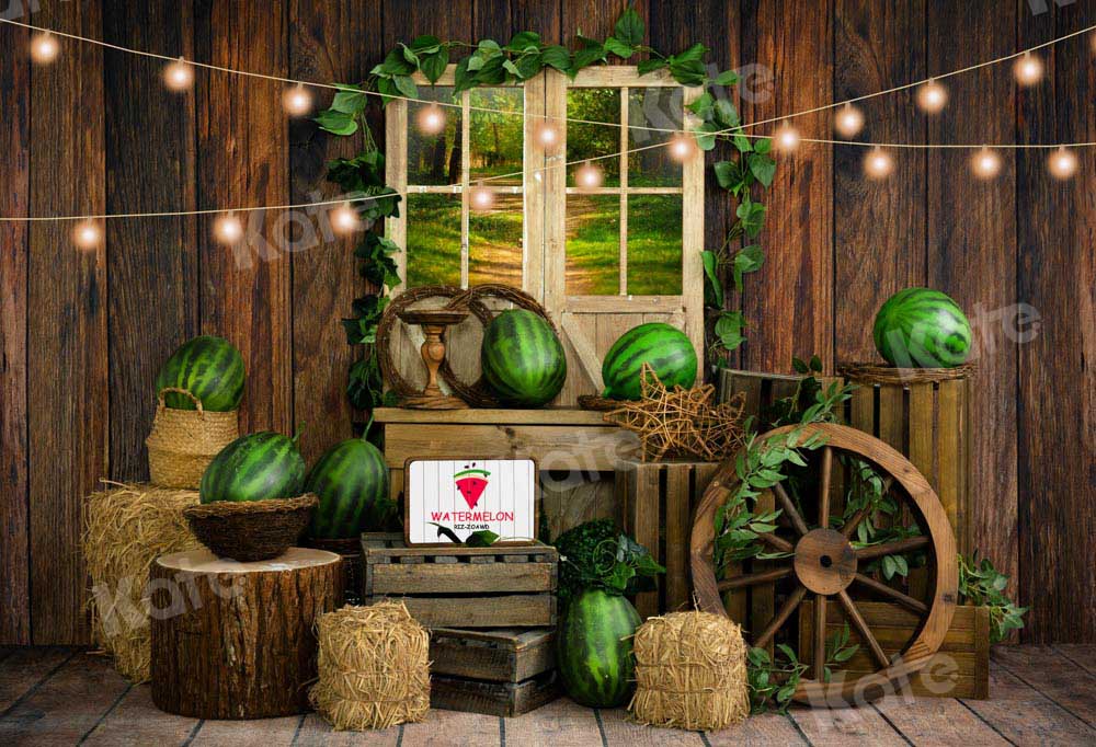 Kate Summer Watermelon Farm Backdrop Designed by Emetselch - Kate Backdrop AU