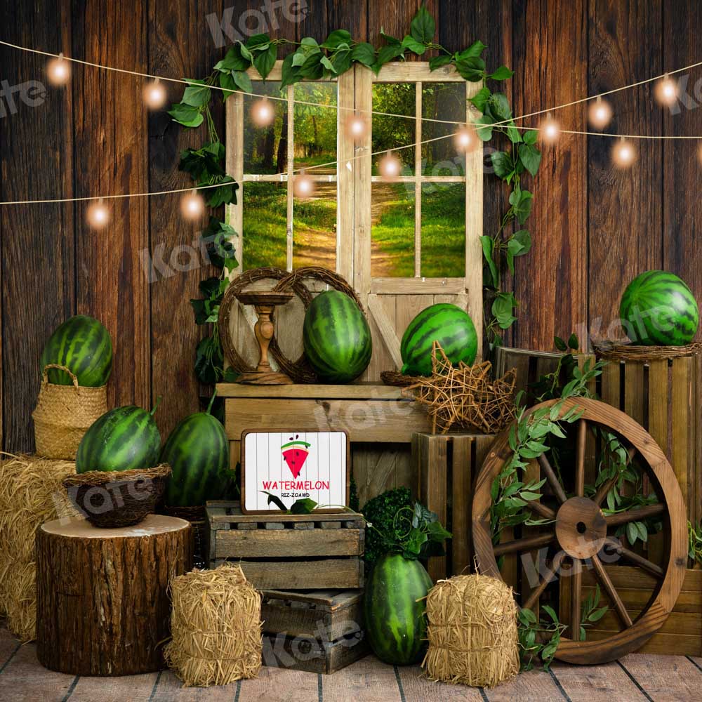 Kate Summer Watermelon Farm Backdrop Designed by Emetselch