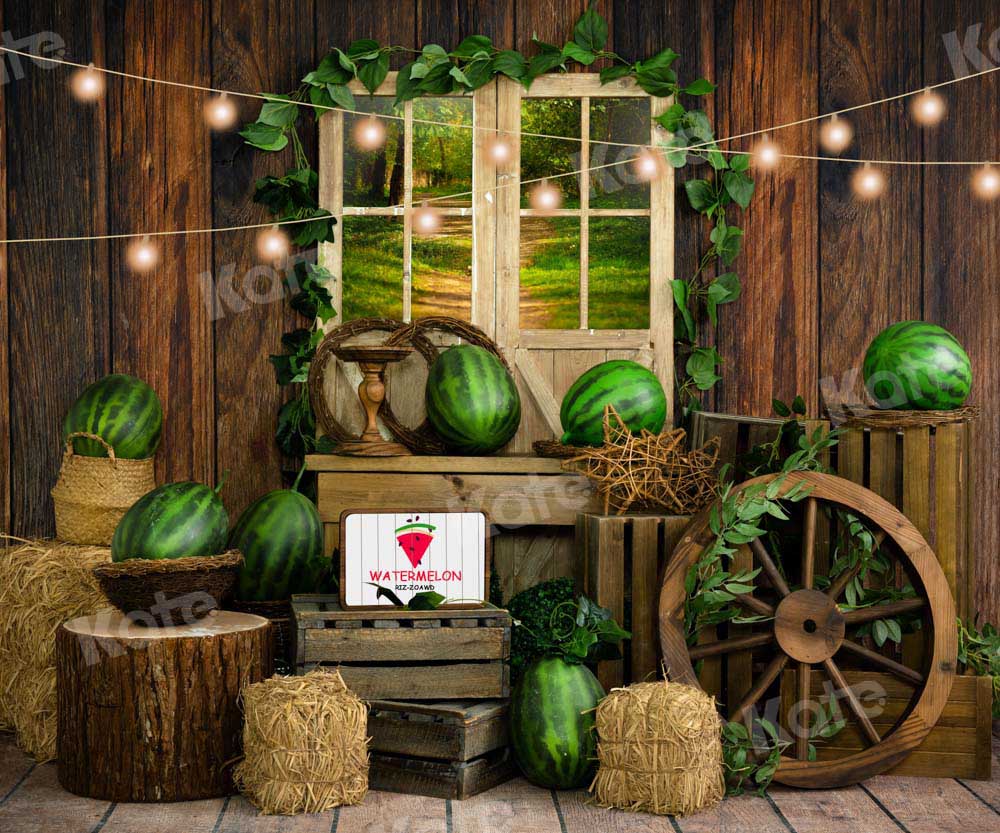 Kate Summer Watermelon Farm Backdrop Designed by Emetselch - Kate Backdrop AU