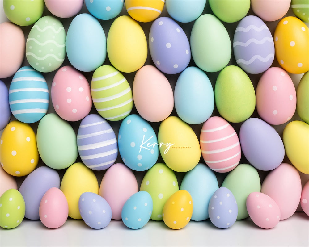 Kate Pastel Easter Egg Backdrop for Photography Designed by Kerry Anderson