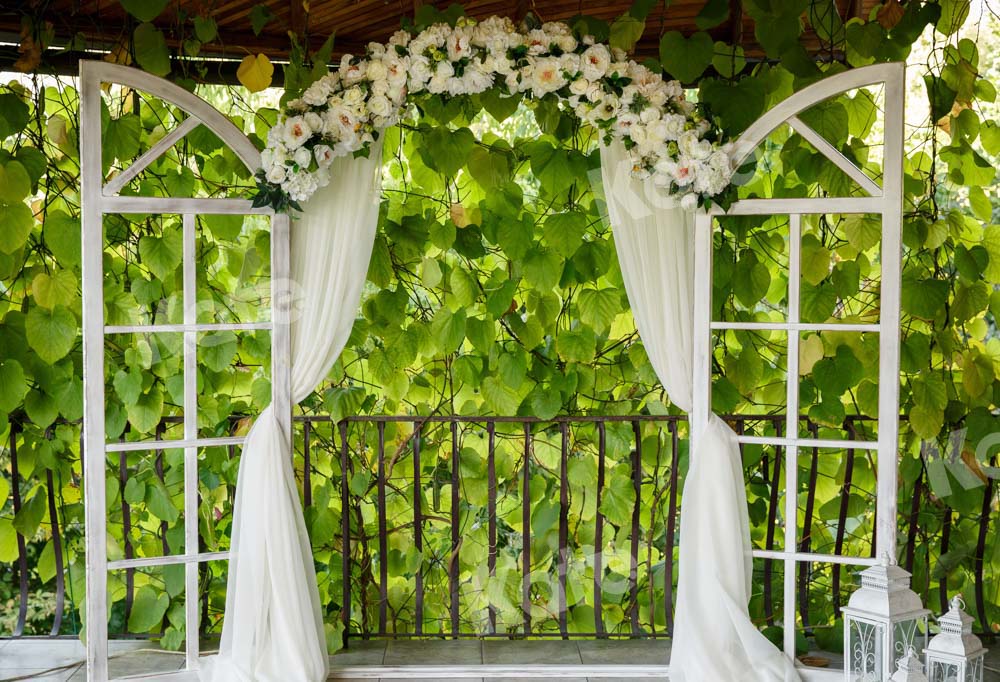 Kate Leafy Spring Garden Backdrop Weddig Designed by Emetselch - Kate Backdrop AU