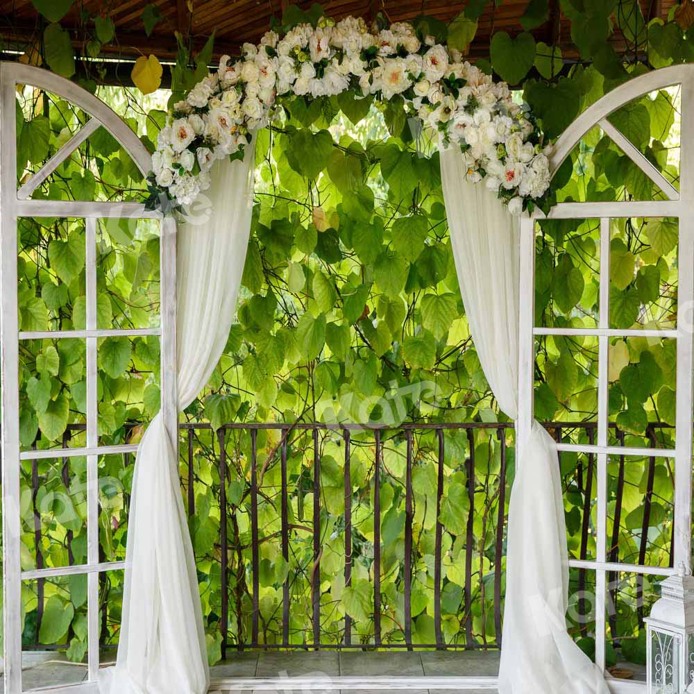 Kate Leafy Spring Garden Backdrop Weddig Designed by Emetselch - Kate Backdrop AU