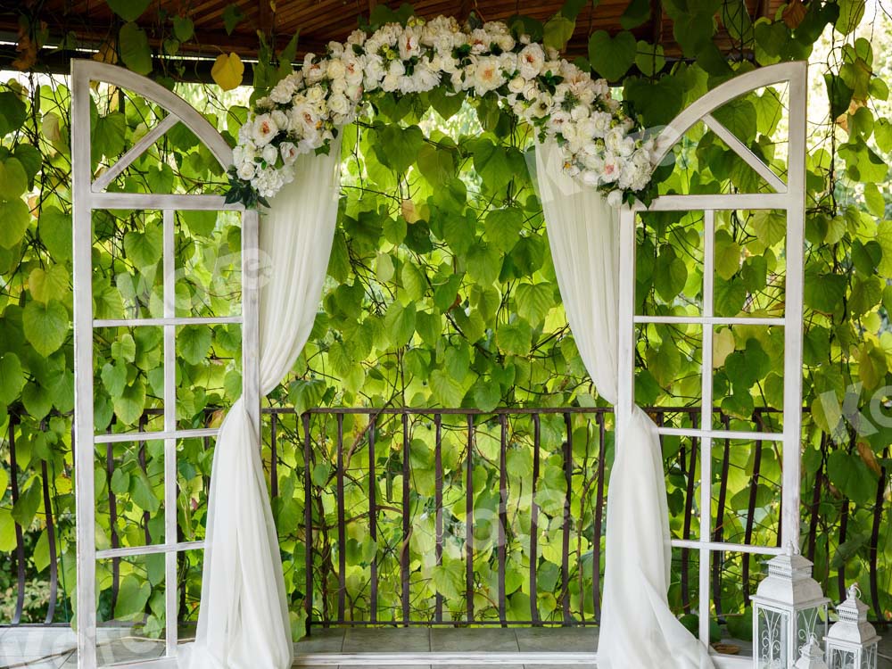 Kate Leafy Spring Garden Backdrop Weddig Designed by Emetselch - Kate Backdrop AU