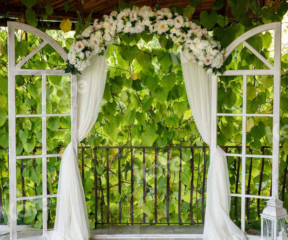Kate Leafy Spring Garden Backdrop Weddig Designed by Emetselch - Kate Backdrop AU