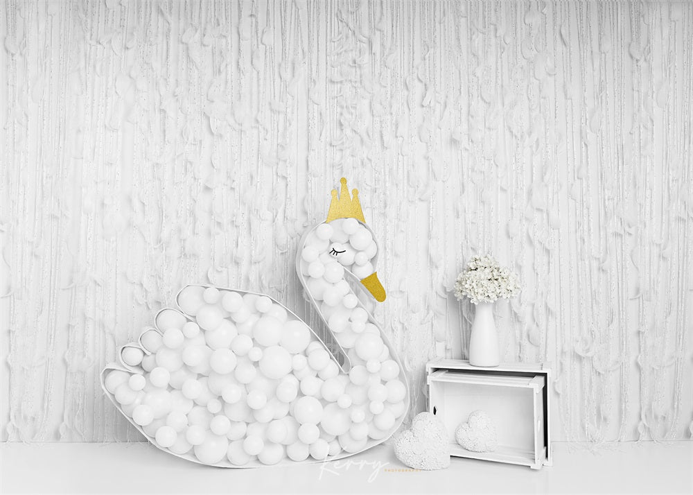Kate White Swan Princess Backdrop for Photography Designed by Kerry Anderson - Kate Backdrop AU