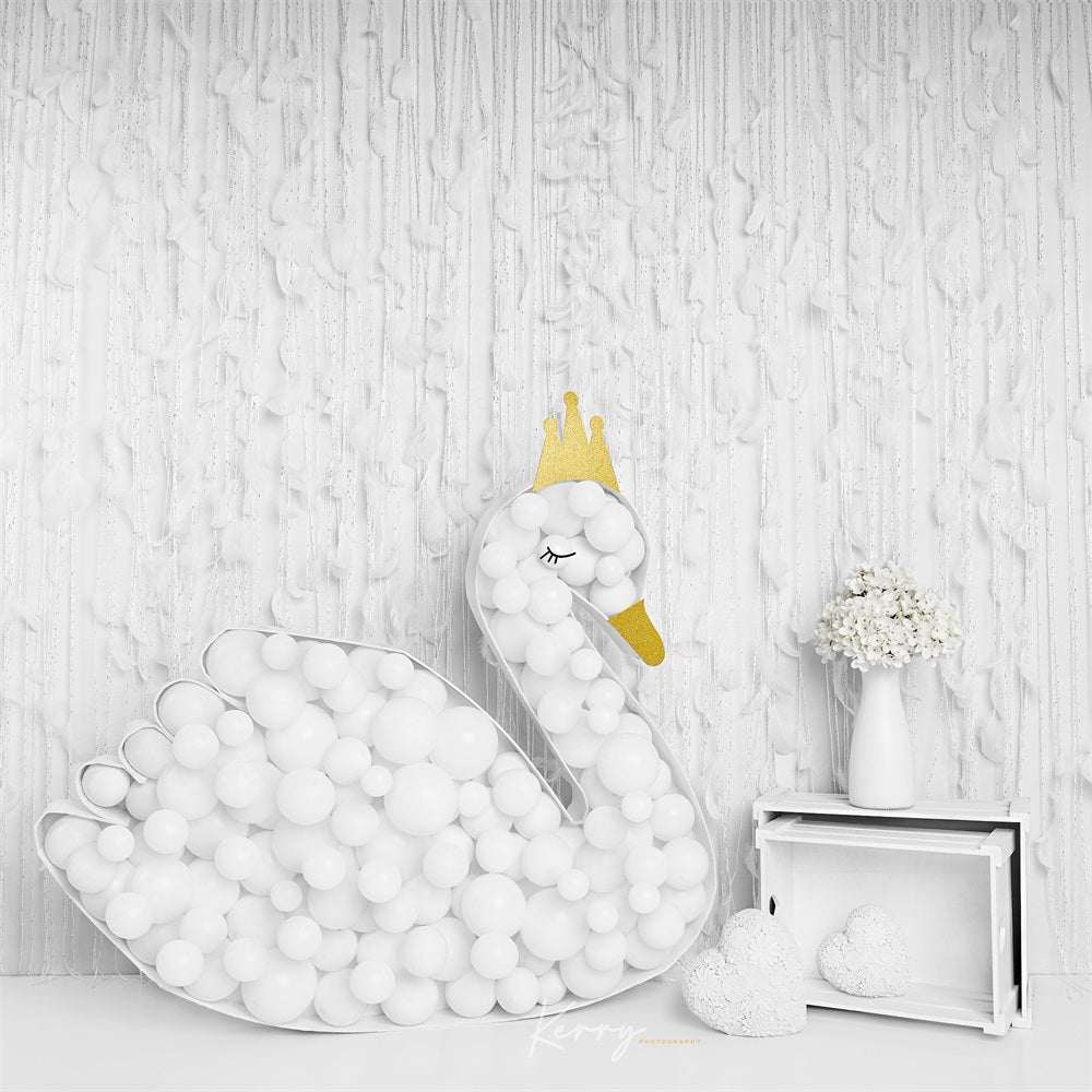 Kate White Swan Princess Backdrop for Photography Designed by Kerry Anderson - Kate Backdrop AU