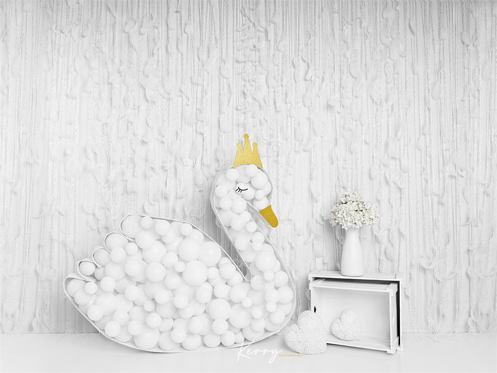 Kate White Swan Princess Backdrop for Photography Designed by Kerry Anderson - Kate Backdrop AU