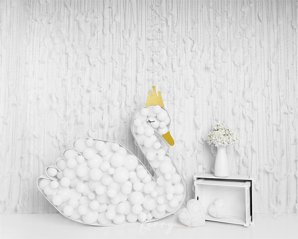 Kate White Swan Princess Backdrop for Photography Designed by Kerry Anderson - Kate Backdrop AU