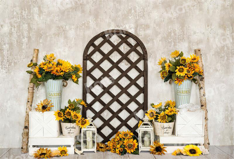 Kate Spring/Summer Sunflower Backdrop Flowers for Photography