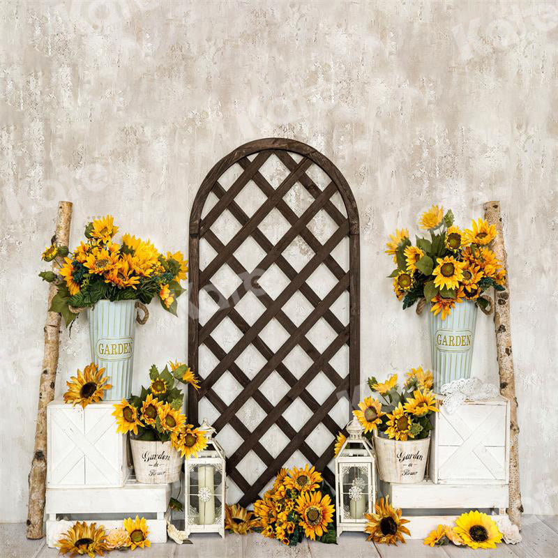 Kate Spring/Summer Sunflower Backdrop Flowers for Photography