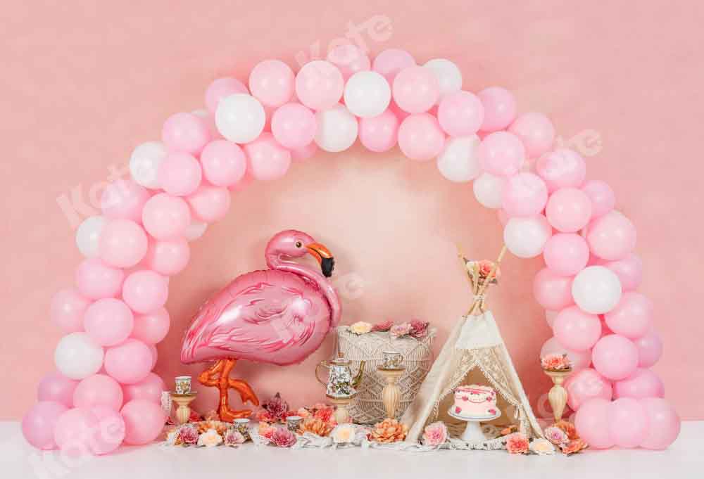 Kate Birthday Rainbow Arch Backdrop Afternoon Tea Designed by Emetselch - Kate Backdrop AU