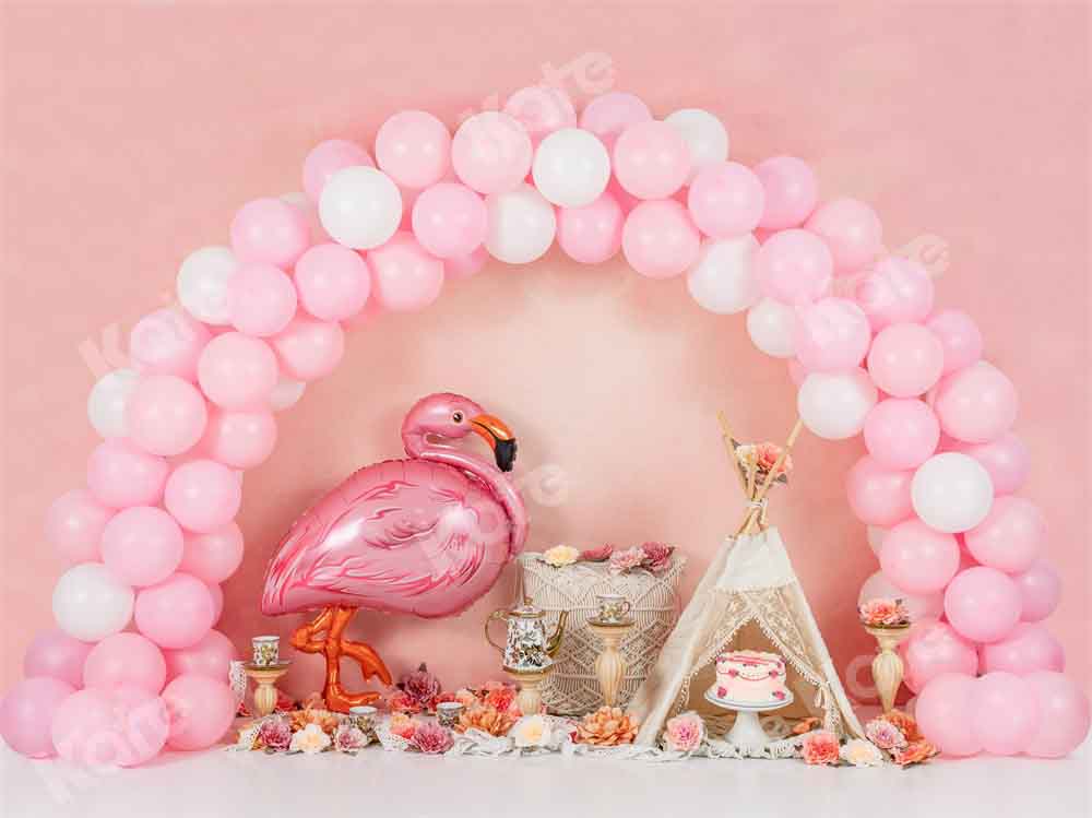 Kate Birthday Rainbow Arch Backdrop Afternoon Tea Designed by Emetselch - Kate Backdrop AU