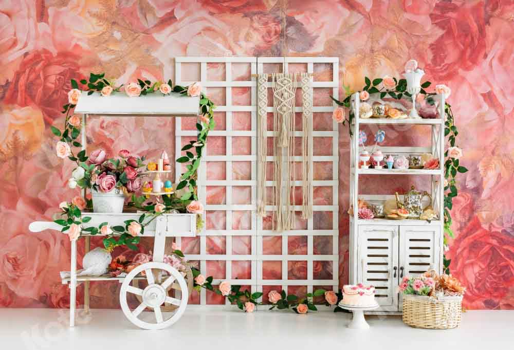 Kate Mother's Day Flowers Backdrop Room Birthday Designed by Emetselch - Kate Backdrop AU