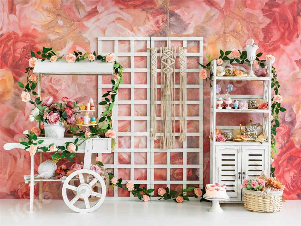 Kate Mother's Day Flowers Backdrop Room Birthday Designed by Emetselch - Kate Backdrop AU