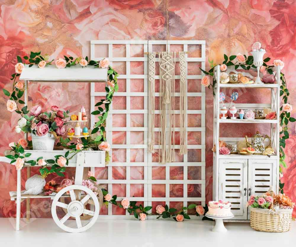 Kate Mother's Day Flowers Backdrop Room Birthday Designed by Emetselch - Kate Backdrop AU