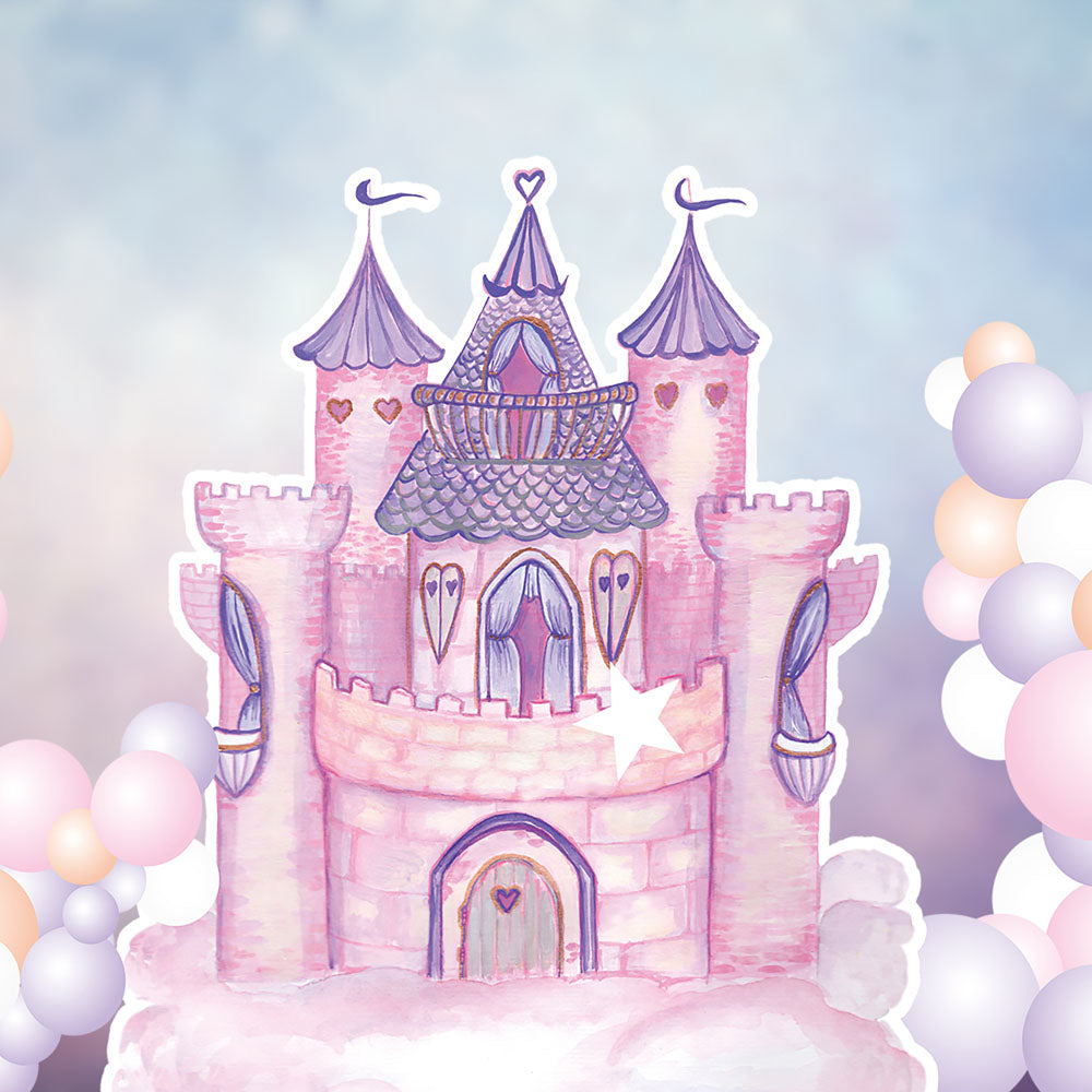 Kate Balloon Fantasy Castle Backdrop Designed by Chain Photography