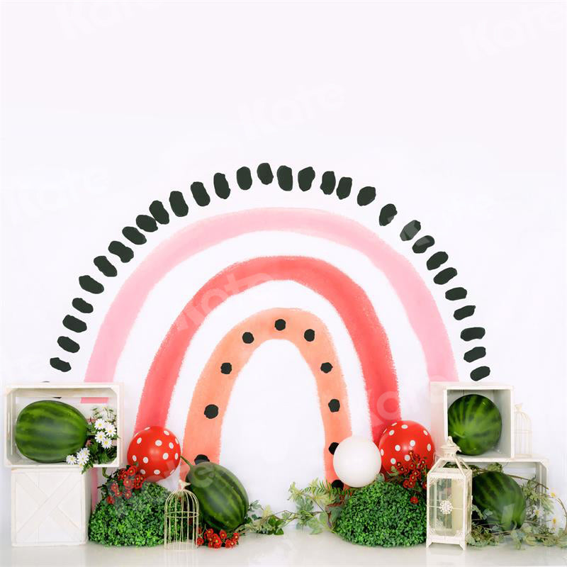 Kate Summer Fruit Backdrop Watermelon Rainbow Designed by Uta Mueller Photography