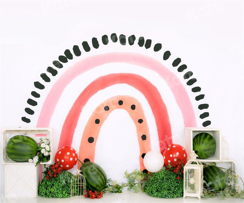 Kate Summer Fruit Backdrop Watermelon Rainbow Designed by Uta Mueller Photography - Kate Backdrop AU