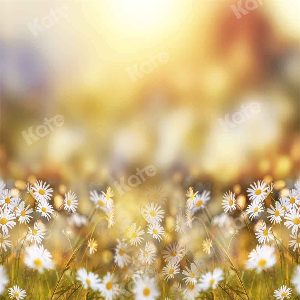 Kate Spring Summer Bokeh Backdrop Flowers Daisy Designed by Chain Photography - Kate Backdrop AU
