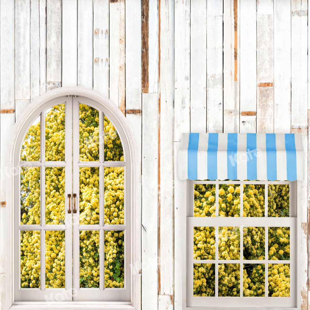 Kate Summer Flower Window Backdrop Designed by Chain Photography