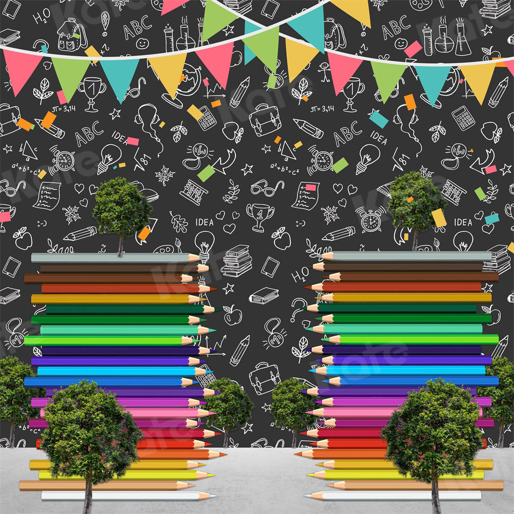 Kate Colored Pencil Party Backdrop School for Photography - Kate Backdrop AU