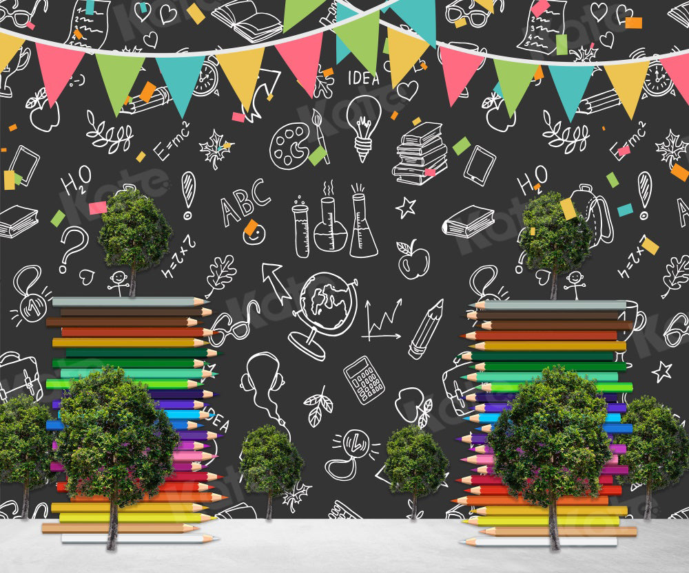 Kate Colored Pencil Party Backdrop School for Photography - Kate Backdrop AU