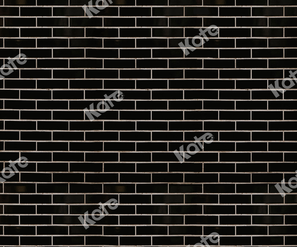 Kate Brick Wall Backdrop Black Vintage Designed by Chain Photography