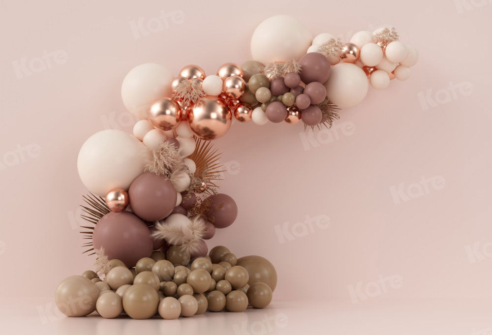 Kate Boho Balloons Backdrop Cake Smash Birthday Designed by Uta Mueller Photography - Kate Backdrop AU