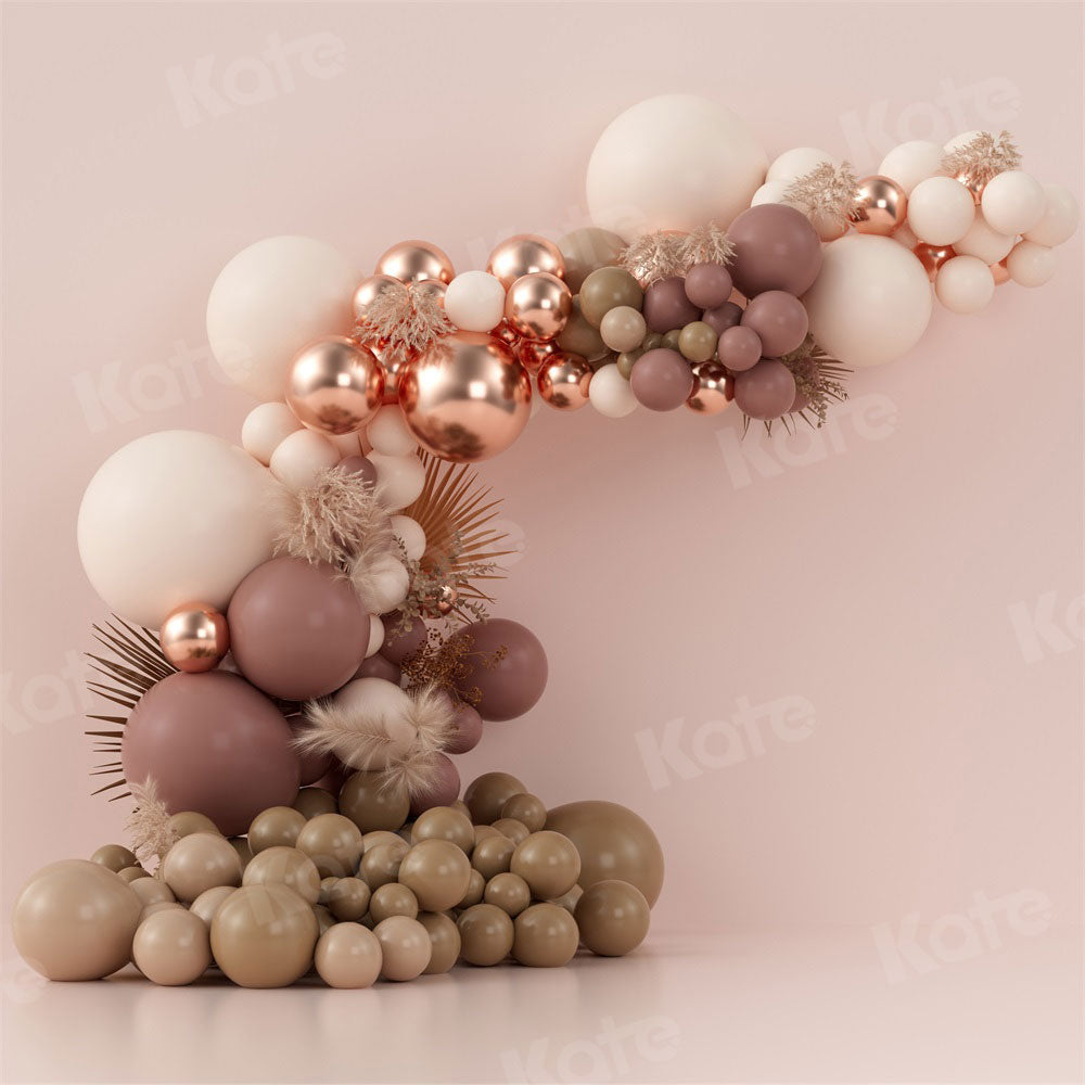 Kate Boho Balloons Backdrop Cake Smash Birthday Designed by Uta Mueller Photography - Kate Backdrop AU