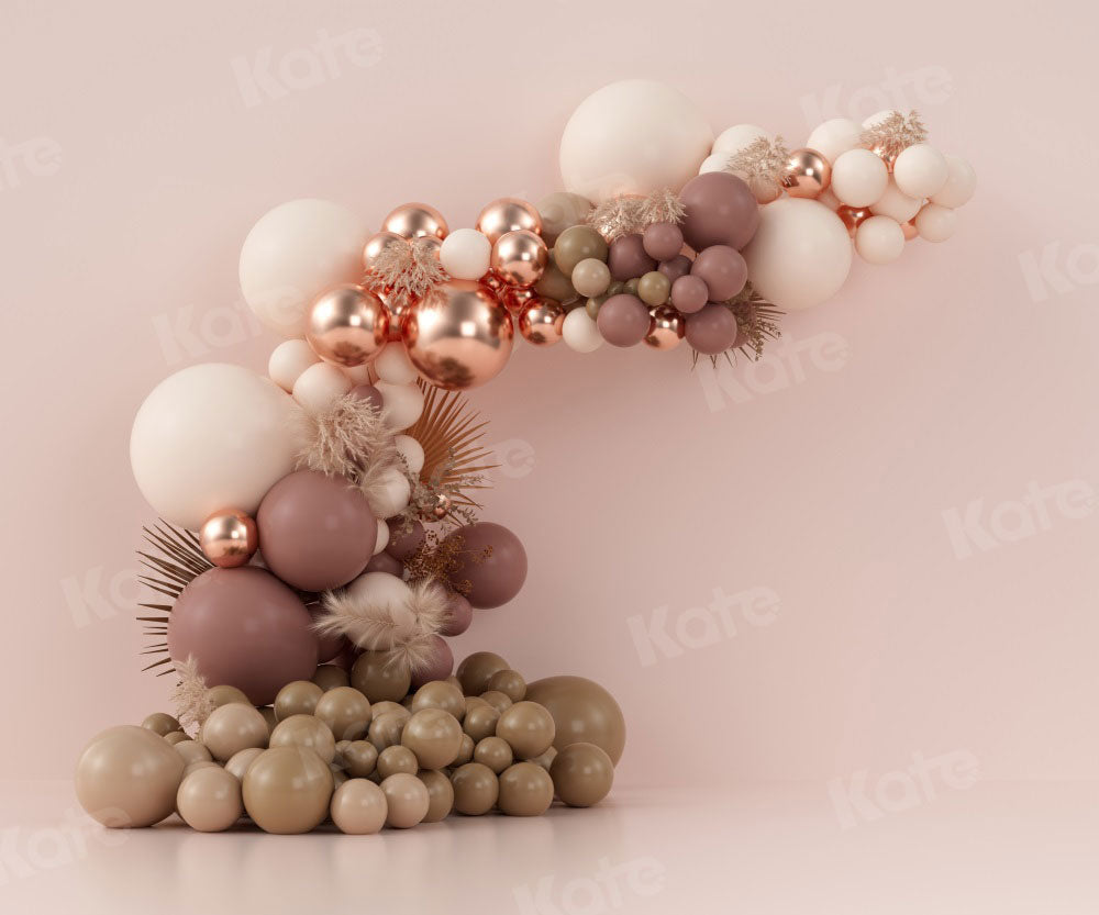 Kate Boho Balloons Backdrop Cake Smash Birthday Designed by Uta Mueller Photography - Kate Backdrop AU