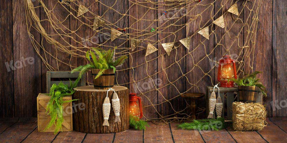 Kate Wood Fishing Net Backdrop Designed by Emetselch - Kate Backdrop AU