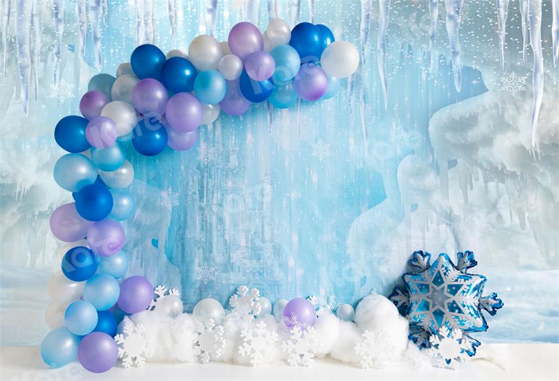 Kate Ice World Backdrop Hidden Castle Cake Smash for Photography - Kate Backdrop AU