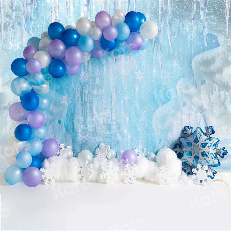 Kate Ice World Backdrop Hidden Castle Cake Smash for Photography - Kate Backdrop AU
