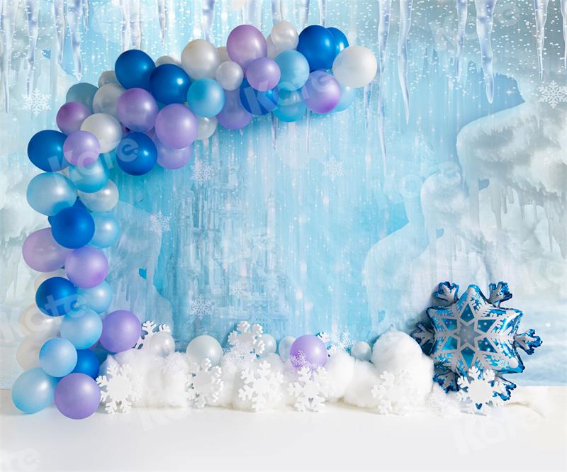 Kate Ice World Backdrop Hidden Castle Cake Smash for Photography - Kate Backdrop AU