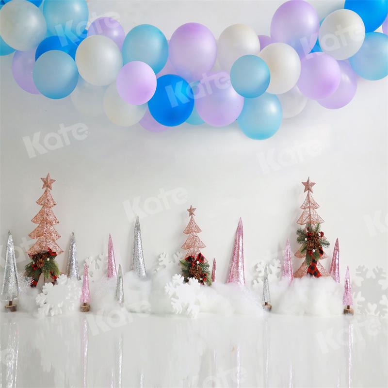 Kate Christmas Backdrop Balloons Cake Smash for Photography - Kate Backdrop AU