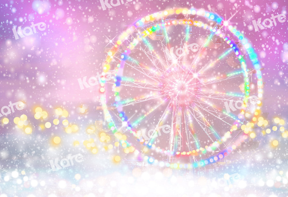 Kate Ferris Wheel Backdrop Pink Dream Bokeh Designed by GQ