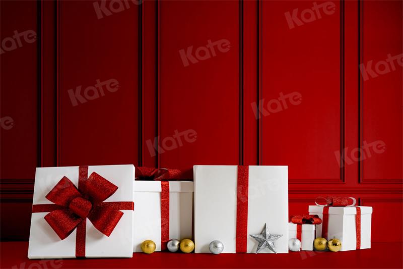 Kate Red Gift Wall Backdrop for Photography - Kate Backdrop AU