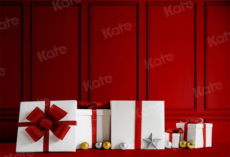Kate Red Gift Wall Backdrop for Photography - Kate Backdrop AU