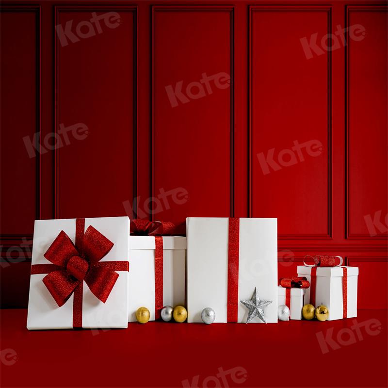 Kate Red Gift Wall Backdrop for Photography - Kate Backdrop AU