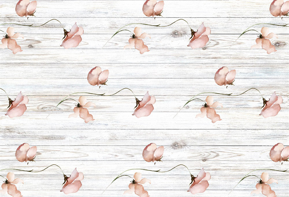 Kate Flowers Wood Backdrop for Photography - Kate Backdrop AU