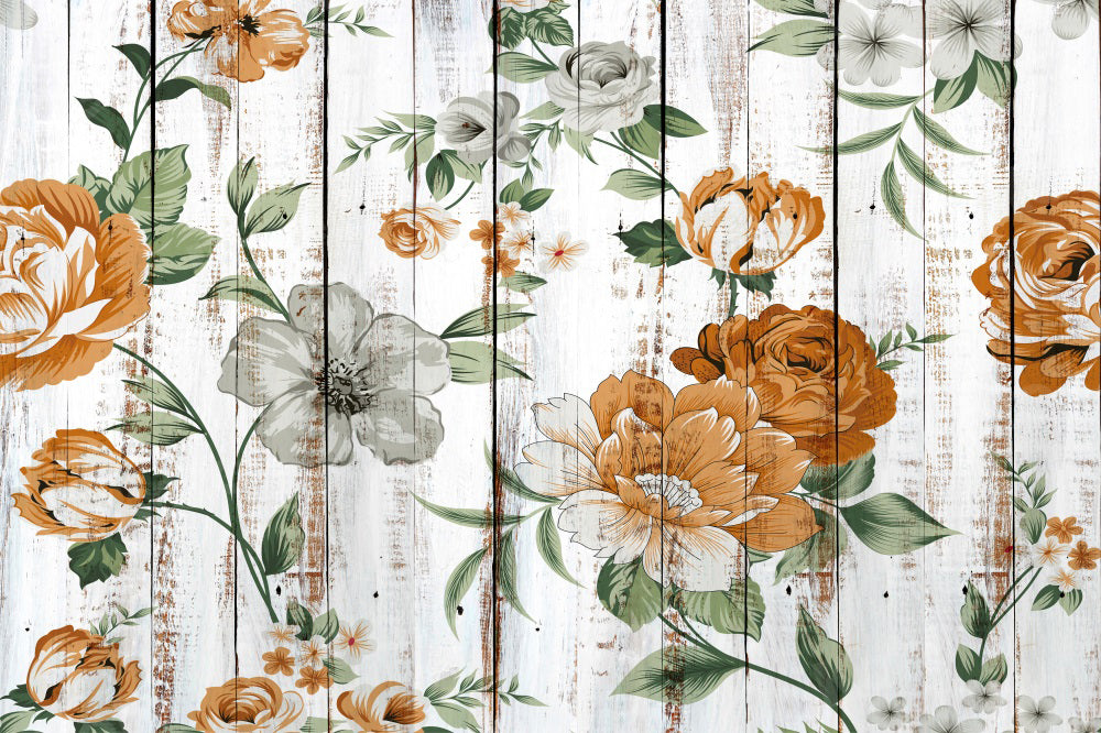 Kate Floral Plank Backdrop Abstract Texture for Photography