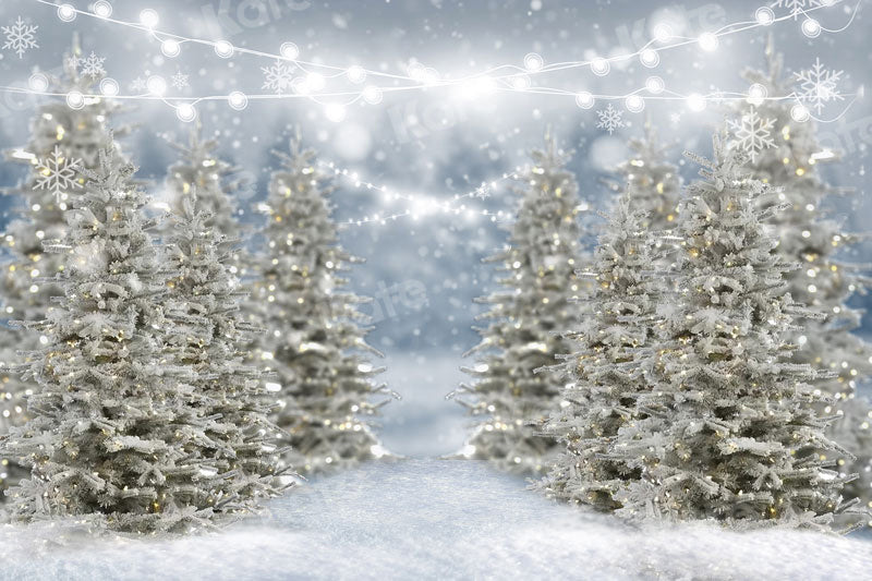 Kate Snow Christmas Backdrop Forest Bokeh for Photography - Kate Backdrop AU