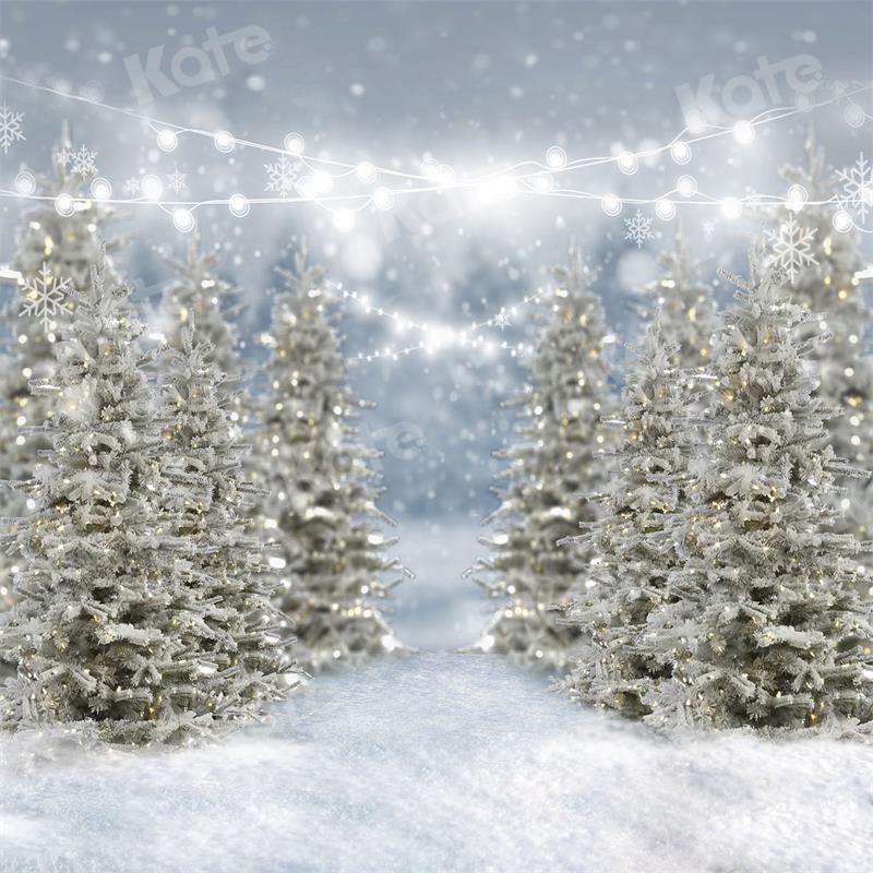 Kate Snow Christmas Backdrop Forest Bokeh for Photography